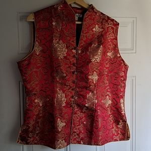 Silk asian blouse